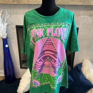 Pink Floyd WOMEN T-SHIRT in Green and PINK